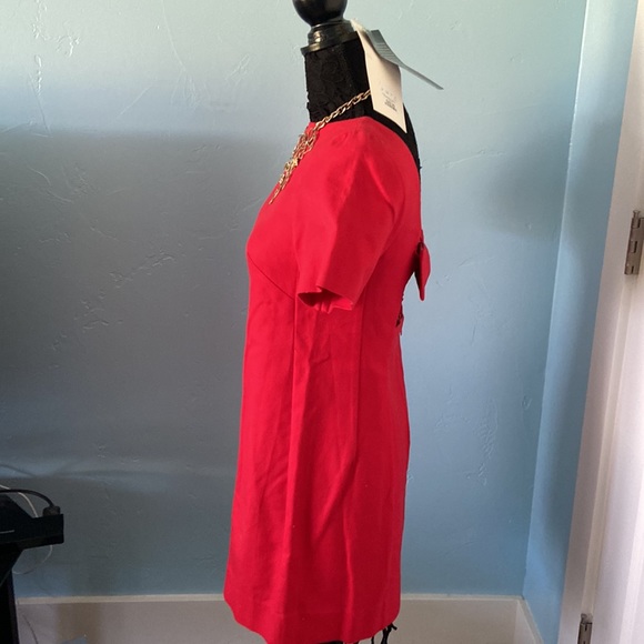 NWOT Maeve Anthropologie red mini bow back 8P - Picture 3 of 4